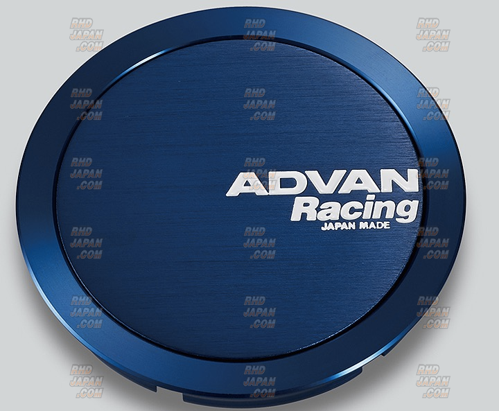 YOKOHAMA Advan Racing Center Cap Full Flat 63mm - Blue Almite